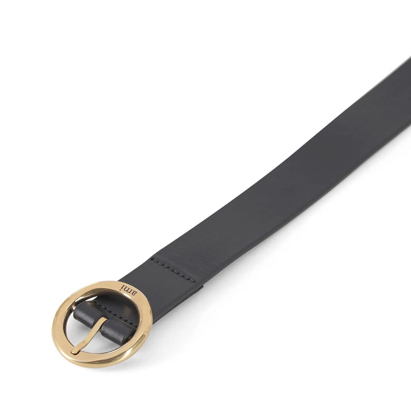 AMI Paris Gürtel Gürtel aus Leder schwarz(Image 2)