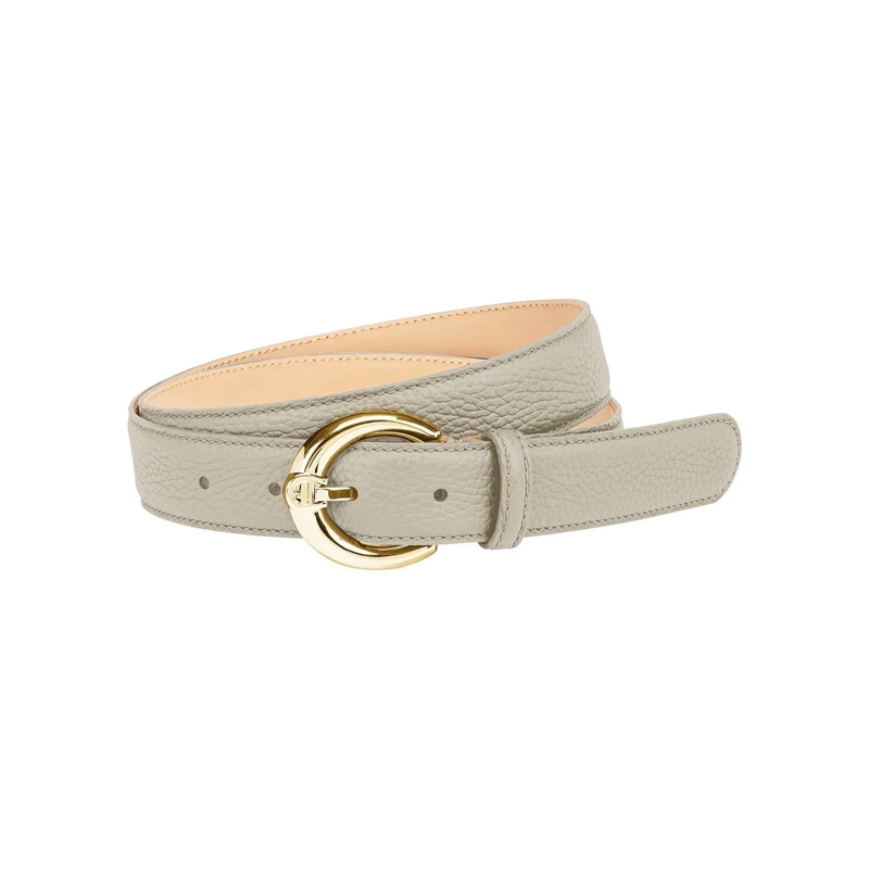AIGNER Ceinture en cuir Casu Alpaca Beige