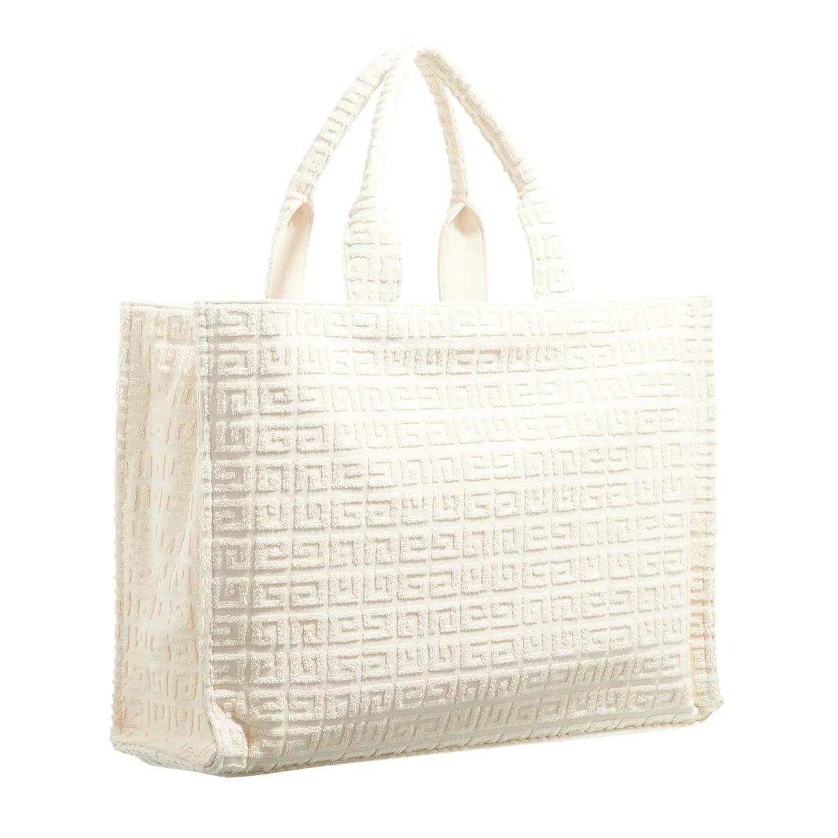 Givenchy Witte Jacquard Katoenen Tote Tas White Dames