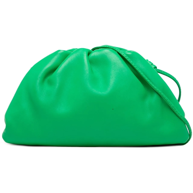 Bottega Veneta Sac à bandoulière Lambskin The Mini Pouch Crossbody grün