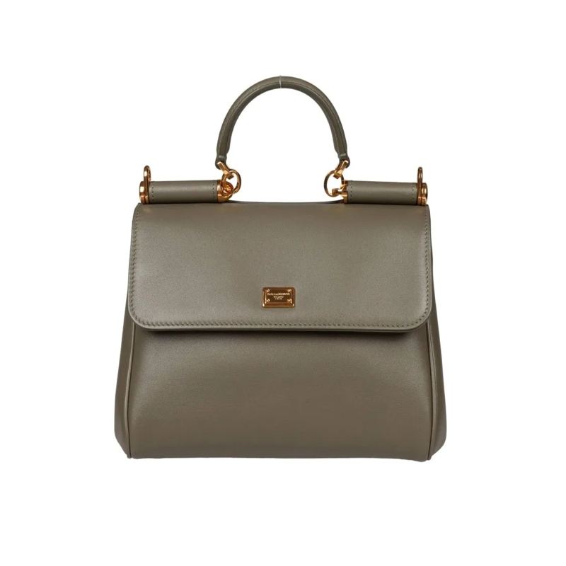 Dolce&Gabbana Sac à bandoulière My Sicily Leather Handbag In Green Green