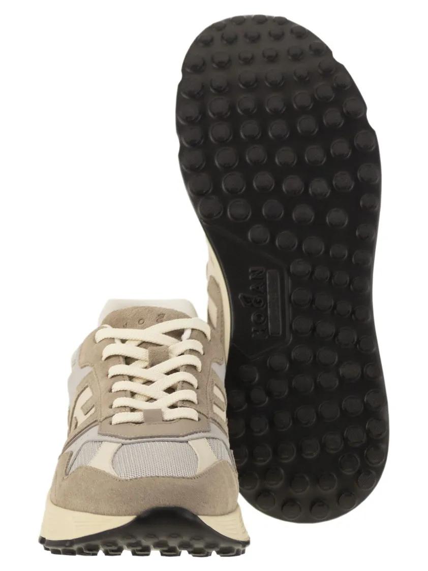 Thumbnail - Hogan Low-Top Sneaker - Hyperlight - Suede And Canvas Sneakers - Gr. 8 - in Beige - für Damen