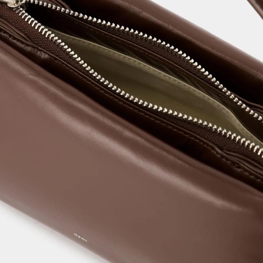 Osoi Hobo bags Pillow Mini Shoulder Bag Leather Choco Brown in bruin