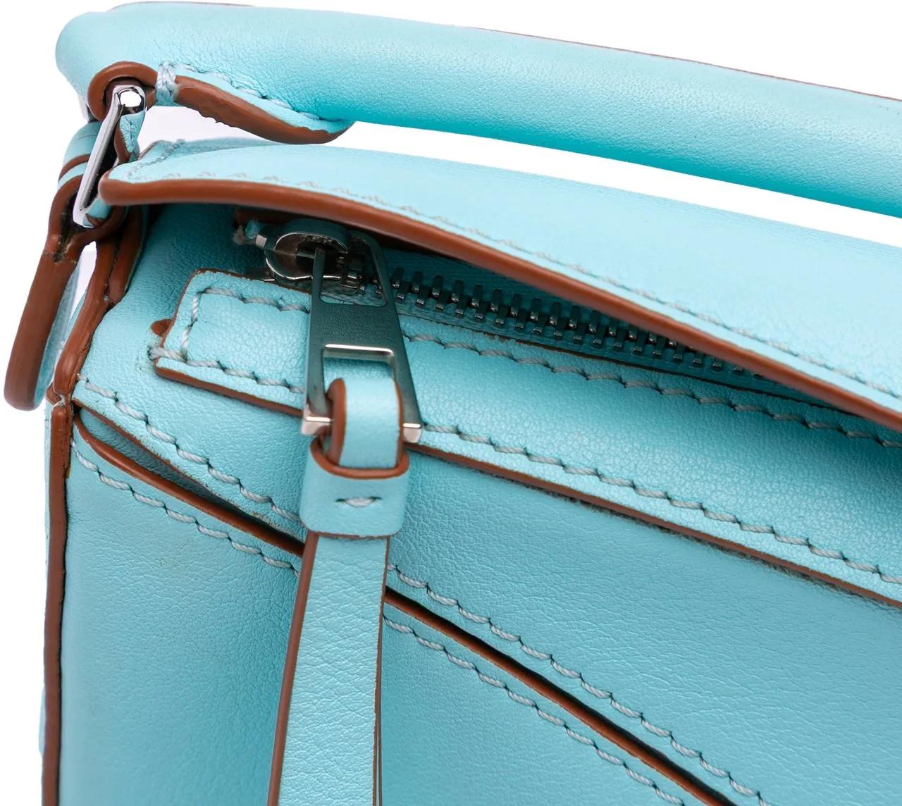 Thumbnail - Loewe Hobo Bags - Nano Calfskin Puzzle Satchel - Gr. unisize - in Blau - für Damen