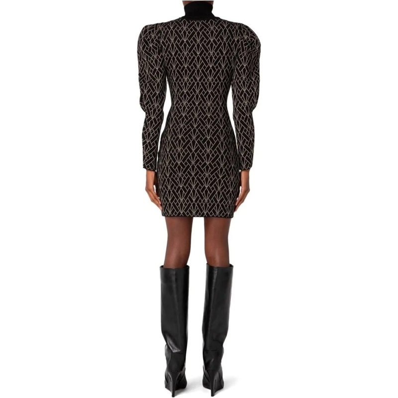 Elisabetta Franchi Midikleid Elisabetta Franchi  Jurken Zwart Am36m37e2 053 schwarz(Image 4)