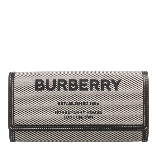 Burberry Canvas Zip Around Wallet Black Klaffplånbok