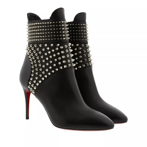 Christian Louboutin Hongroise 85 Boots Calf Leather Black Ankle Boot