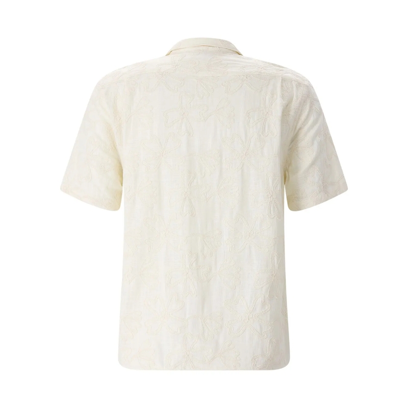 Vince Chemise Kurzarmhemd mit floralem Design weiß(Image 2)