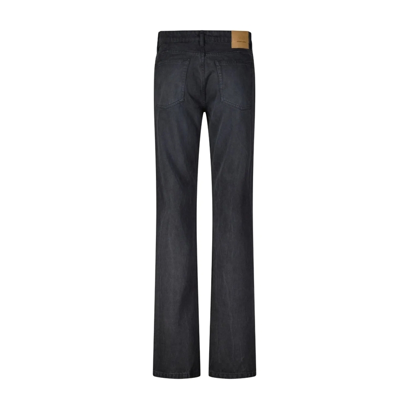 AMI Paris Jeans Black Classic Fit Jeans Black(Image 4)