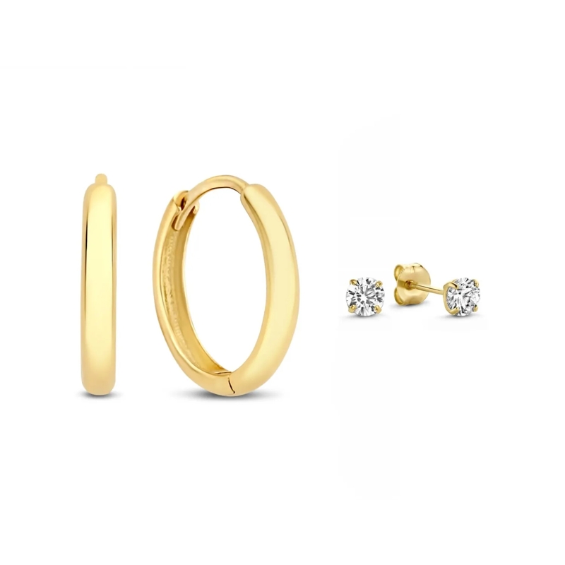 Isabel Bernard Créoles Cadeau d'Isabel 585 Gold Geschenkset Gold