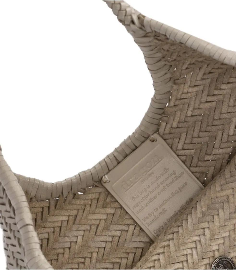 DRAGON DIFFUSION Shoppers & Totes Diagonal Triple Jump Pearl Shoulder Bag in beige