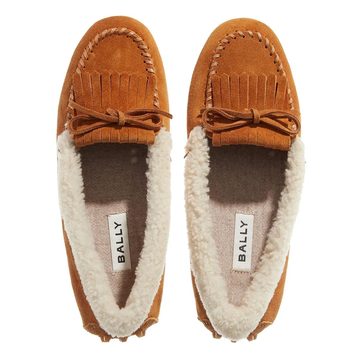 Thumbnail - Bally Loafer - Klemp-Fur - Gr. 40 (EU) - in Cognacbraun - für Damen
