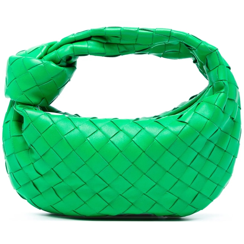 Bottega Veneta Schultertasche Mini Nappa Intrecciato Jodie grün