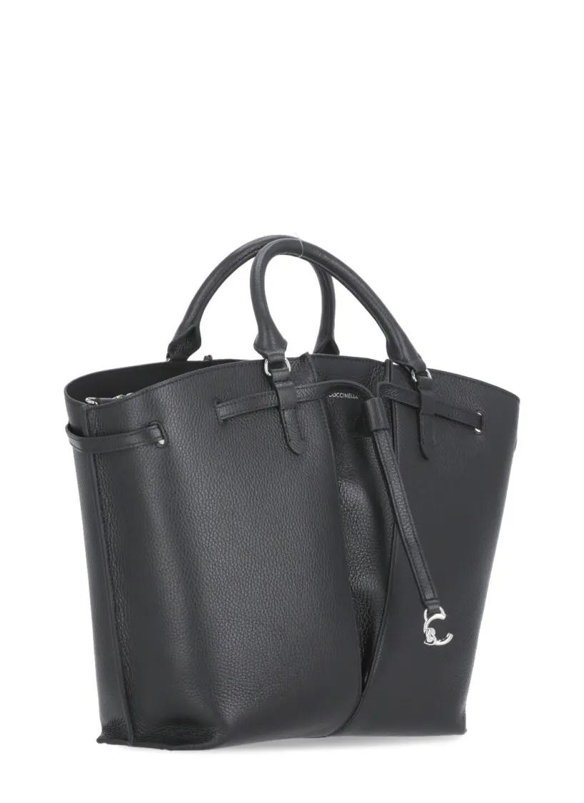 Coccinelle Shoppers & Totes Black Flores Bag in zwart