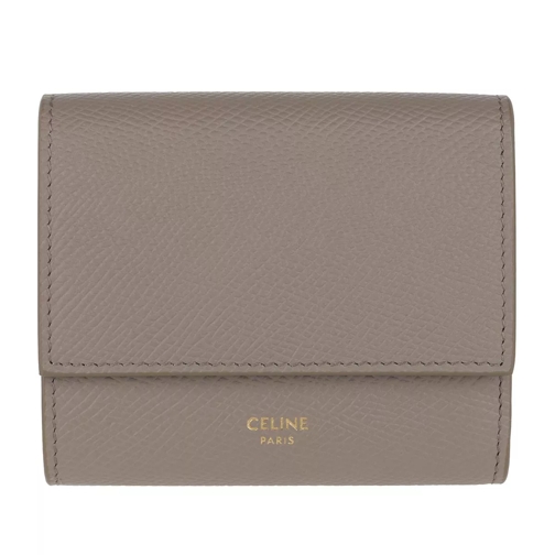 Celine Trifold Wallet Small Leather Pebble Tri-Fold Portemonnaie