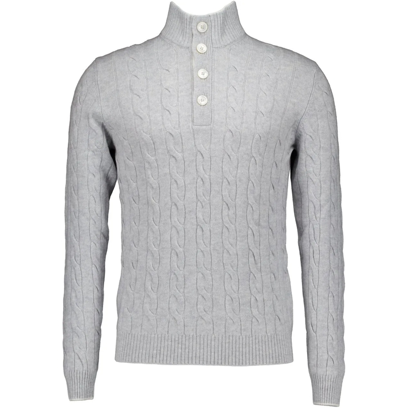 Gran Sasso Gilet Gran Sasso Trui Truien Lichtgrijs 23151/19672 grau