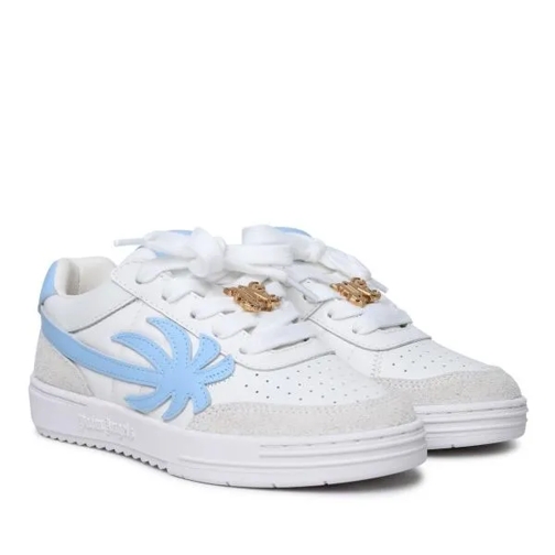 Palm Angels Palm Beach University' White Leather Sneakers White låg sneaker