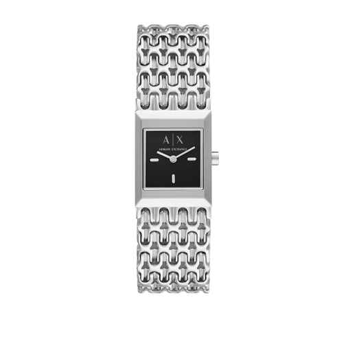 Armani Exchange Ladies Two-Hand Stainless Steel Watch Silver Orologio da abito