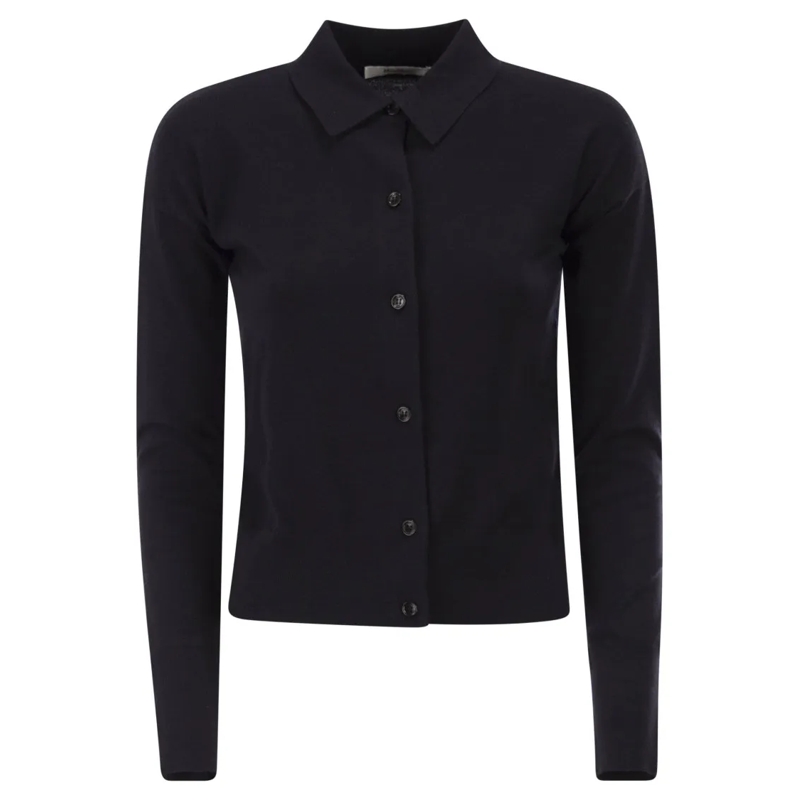 Max Mara Vest Mxmmedeola - Women's Wool Cardigan Blue