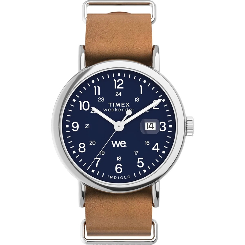 Timex Quarzuhr Quarz Analog Uhr Weekender braun