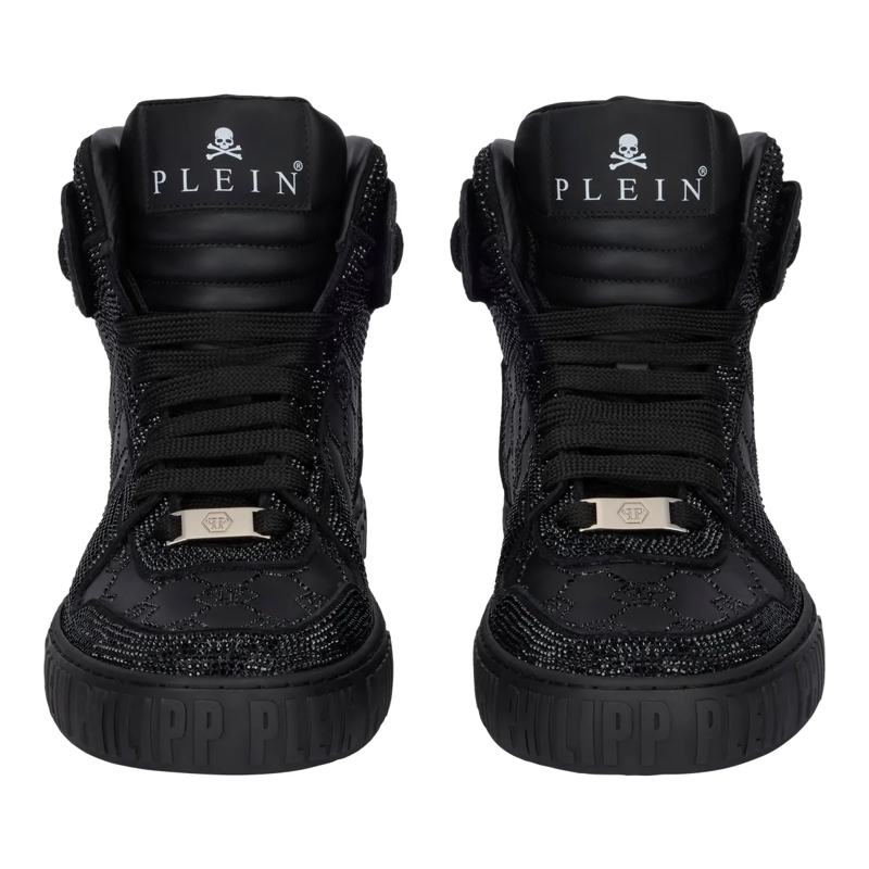 Philipp Plein Low-Top-Sneaker Hi-Top Sneakers Monogram Embellished schwarz(Image 2)
