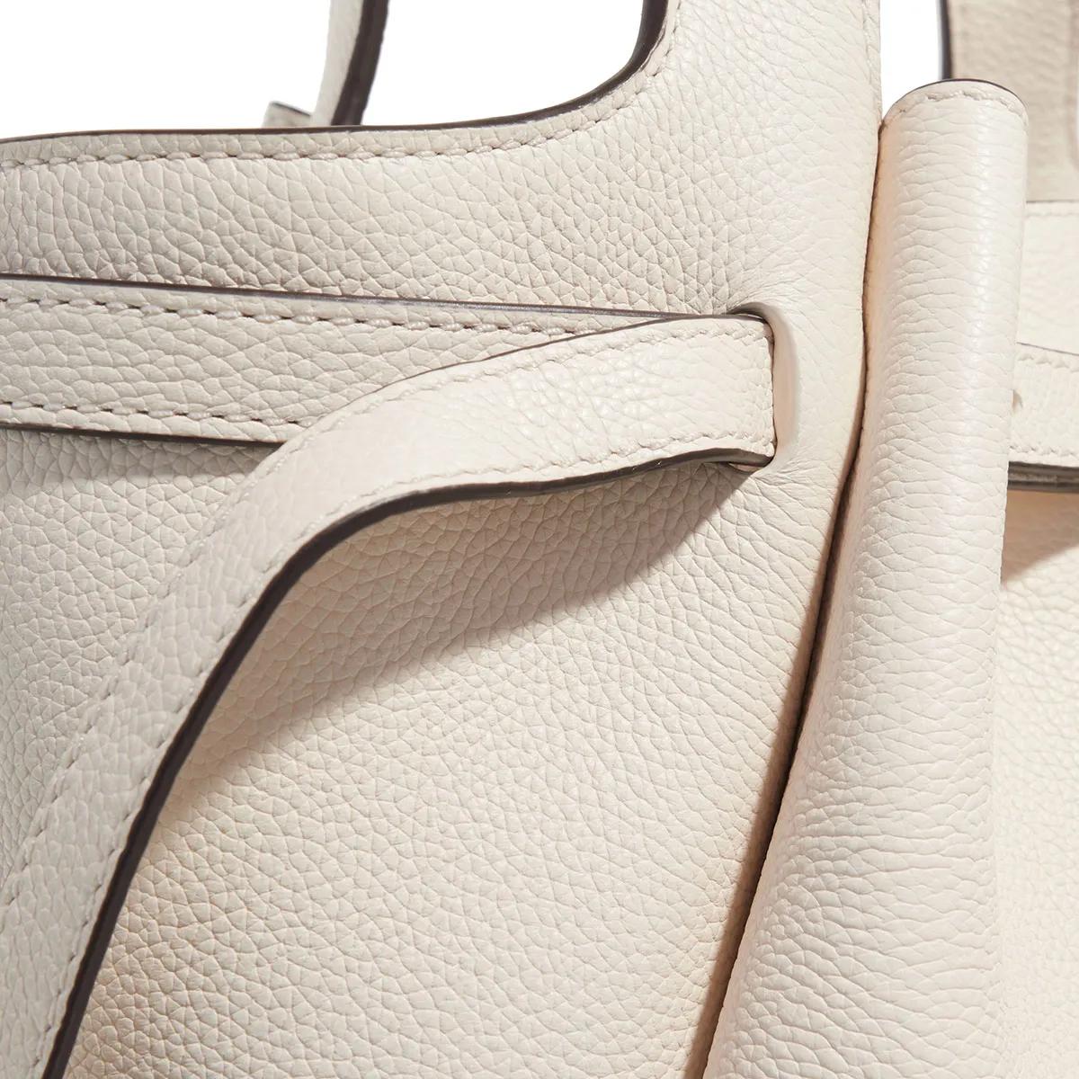 TORY BURCH Satchels Romy Pebbled Satchel in crème