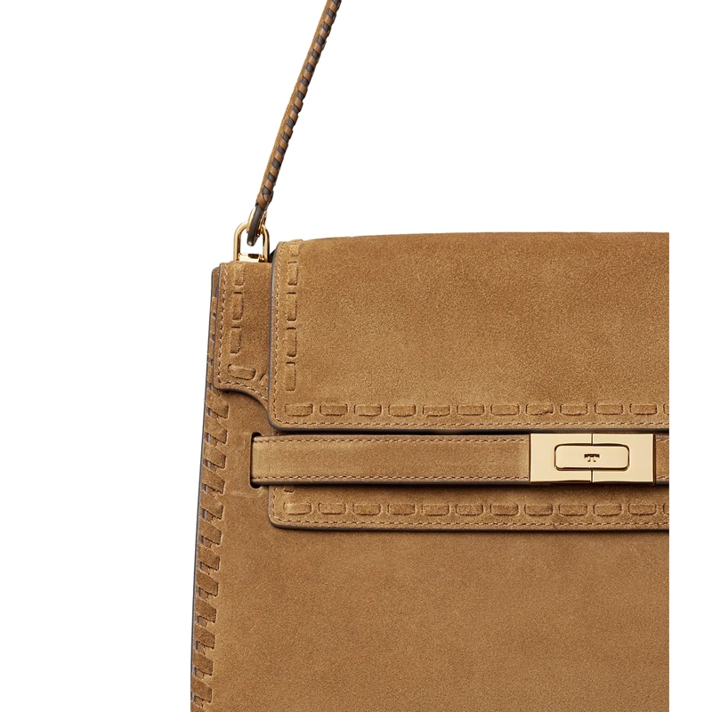 Tory Burch Schultertasche Lee Radziwill Suede Large Shoulder Bag Wild Tabacco(Image 3)