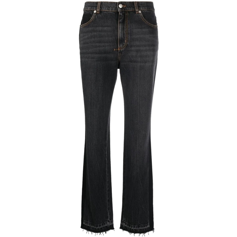 Alexander McQueen Jeans à jambe droite Jeans Black schwarz