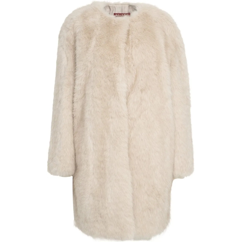 Max Mara Veste de transition Faux fur coat 'Eros' beige