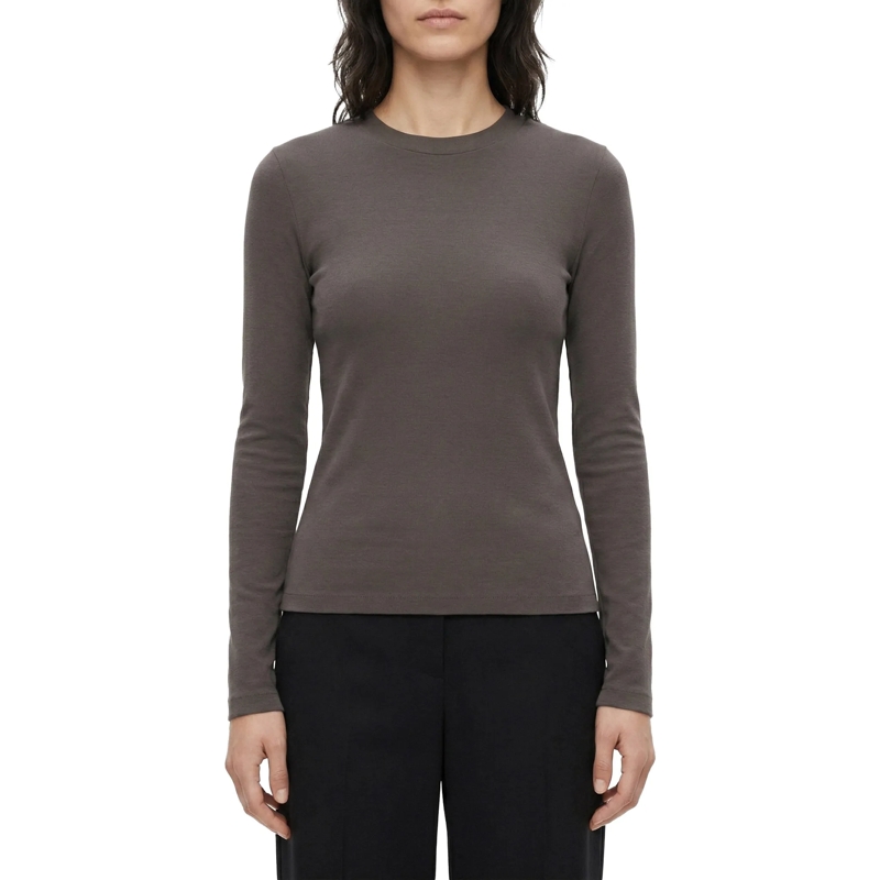 FEAR OF GOD T-Shirt Geripptes Langarmshirt grau(Image 2)