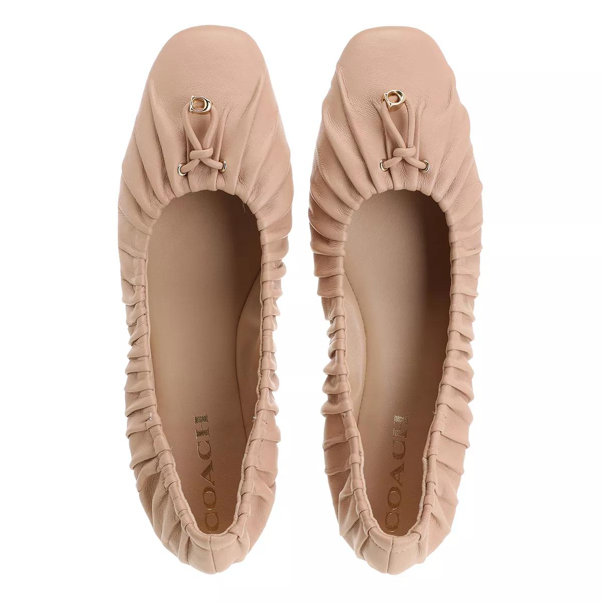 coach moccassin & ballerine, eleanor en rose - pour dames