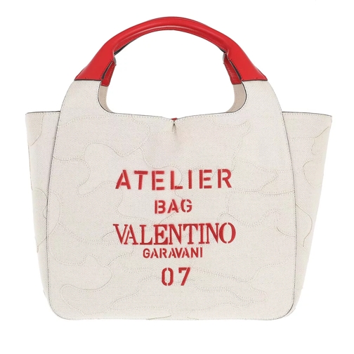 Valentino Garavani Atelier Camouflage Edition Shopper Nature Rymlig shoppingväska