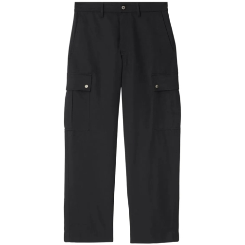 Burberry  Cotton Trousers Black