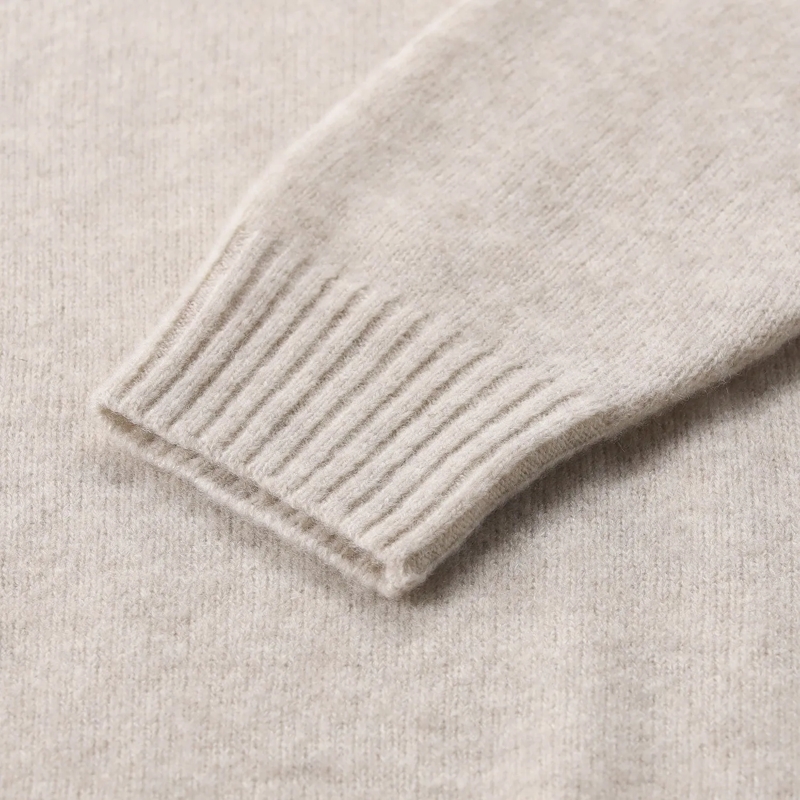 FILIPPO DE LAURENTIIS Polo Pullover aus Kaschmir-Seide-Mix weiß(Image 8)