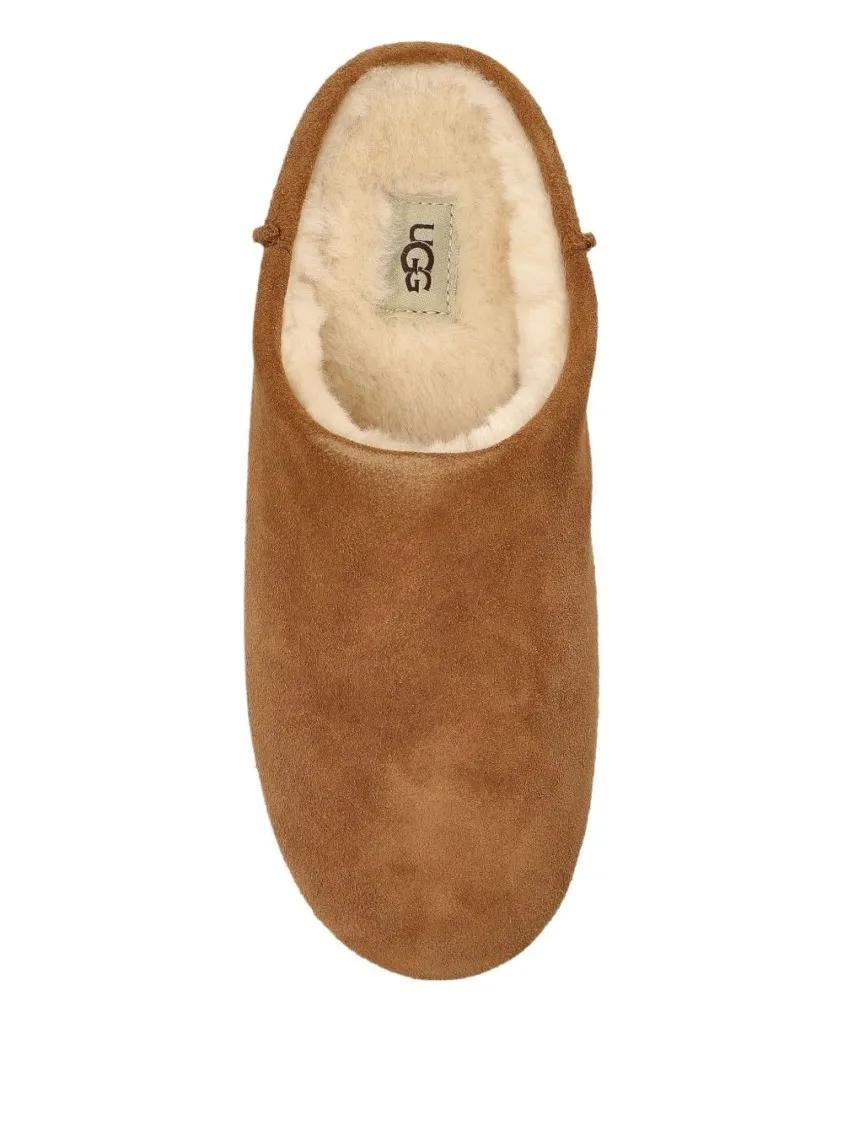 Thumbnail - UGG Sandalen - Slip-On Sandals With Shearling Lining - Gr. 7 - in Braun - für Damen