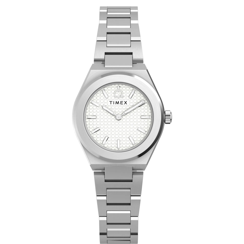 Timex Quarzuhr Quarz-Analoguhr Q Timex Continental Mini silber