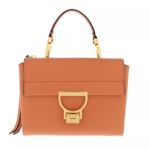 Coccinelle Arlettis Handbag Grainy Leather  Chestnut Crossbody Bag