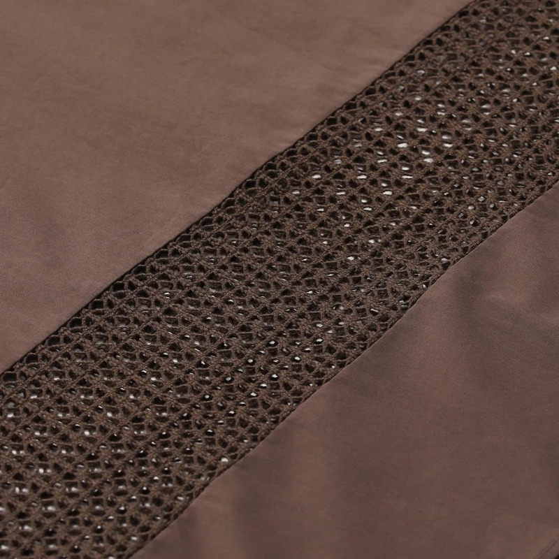 WEEKEND Max Mara Robe longue Midikleid Gola aus Baumwolle braun(Image 3)