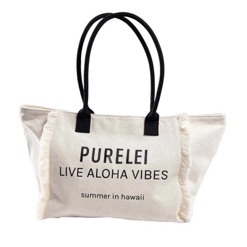 Purelei Shopper Strandtasche Live Aloha Vibes beige