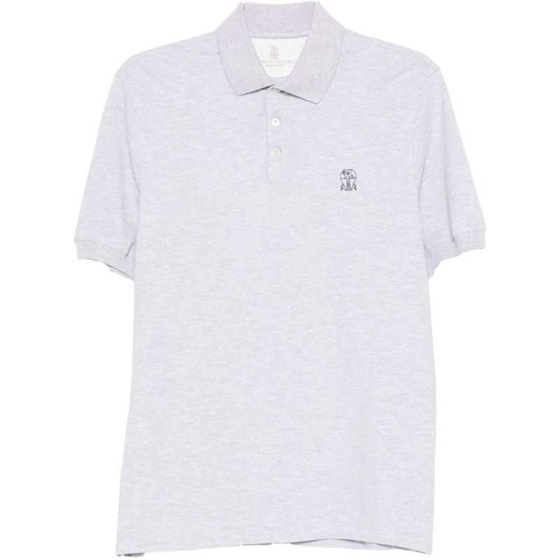 Brunello Cucinelli Polohemd T-Shirts And Polos Light Grey grau