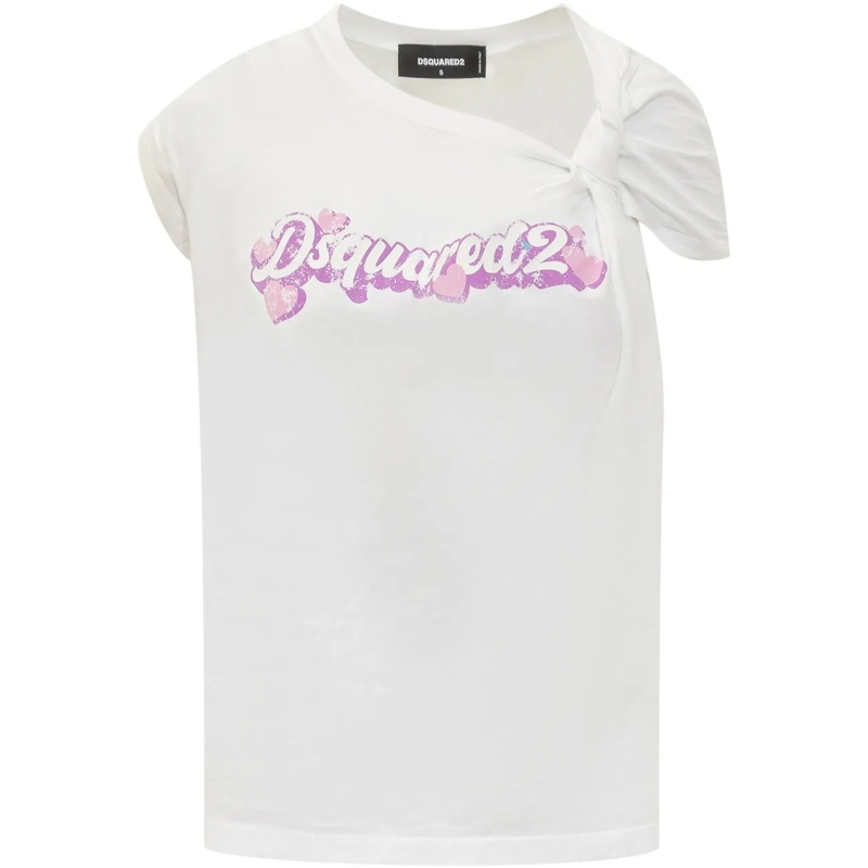 Dsquared2 T-shirt T-Shirt con Logo weiß