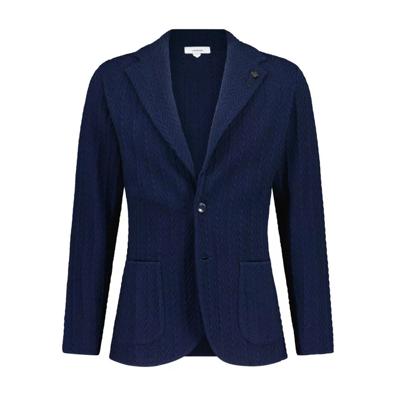 Lardini Anzugjacke Sakko aus Strick Beige(Image 4)