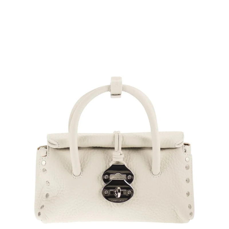Zanellato Draagtas Dotta - Grained Leather Bag Baby White