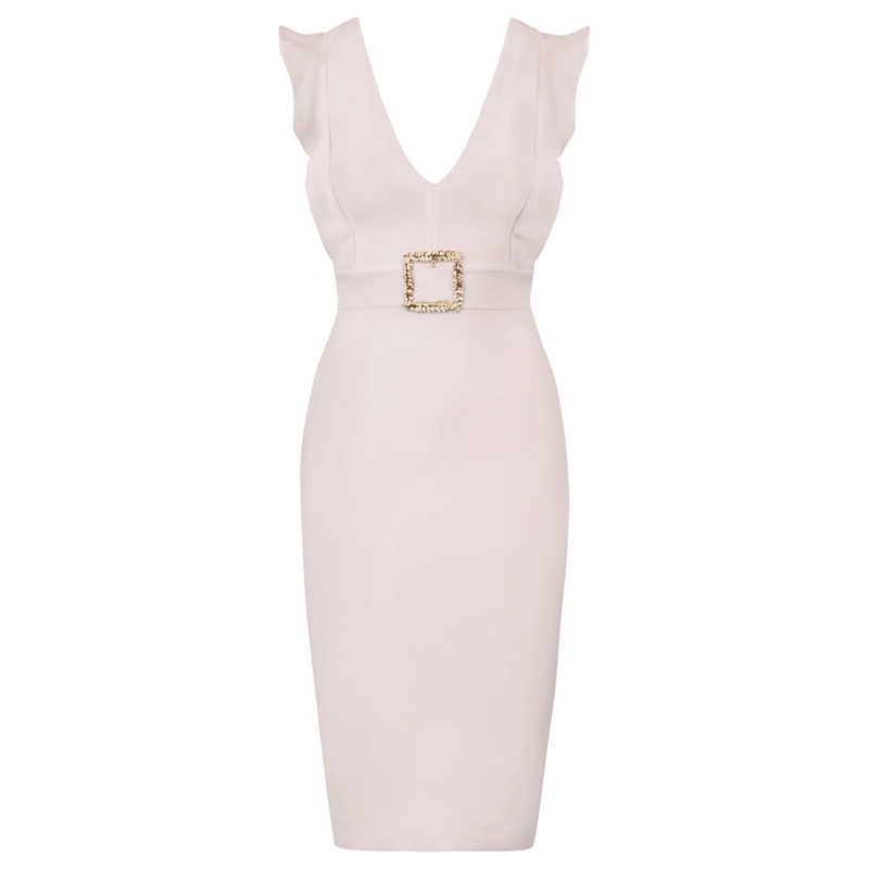 Kraimod Midikleid Bandagekleid beige