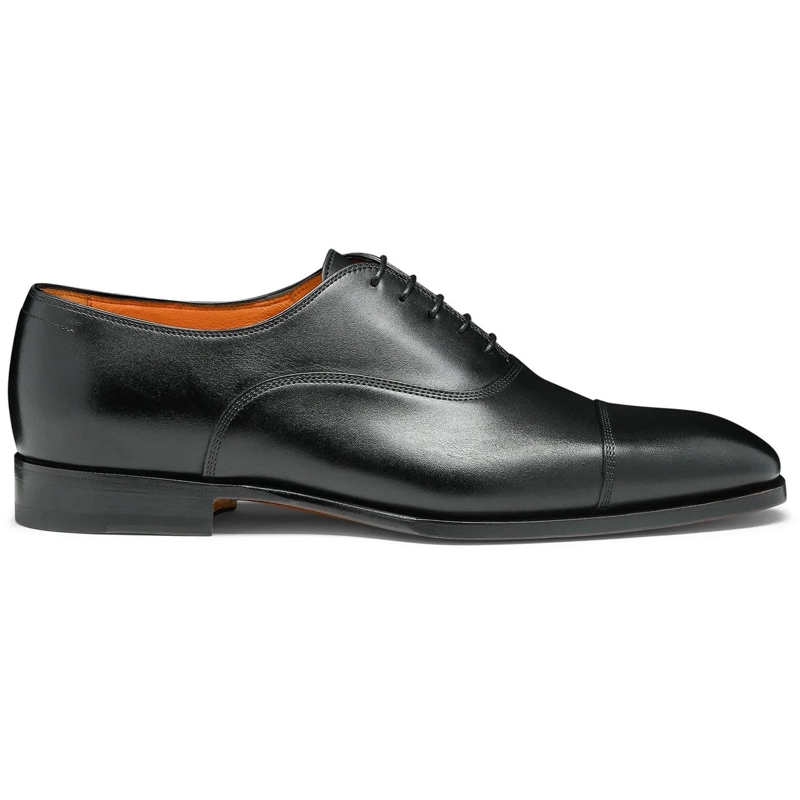 Santoni Claquettes Men's leather Oxford shoe weiß