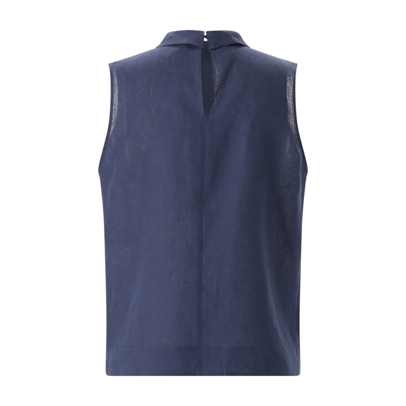 Lardini Top Top aus Leinen blau(Image 2)