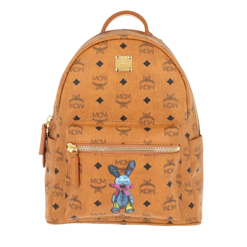 MCM Rabbit Backpack Small Cognac Backpack
