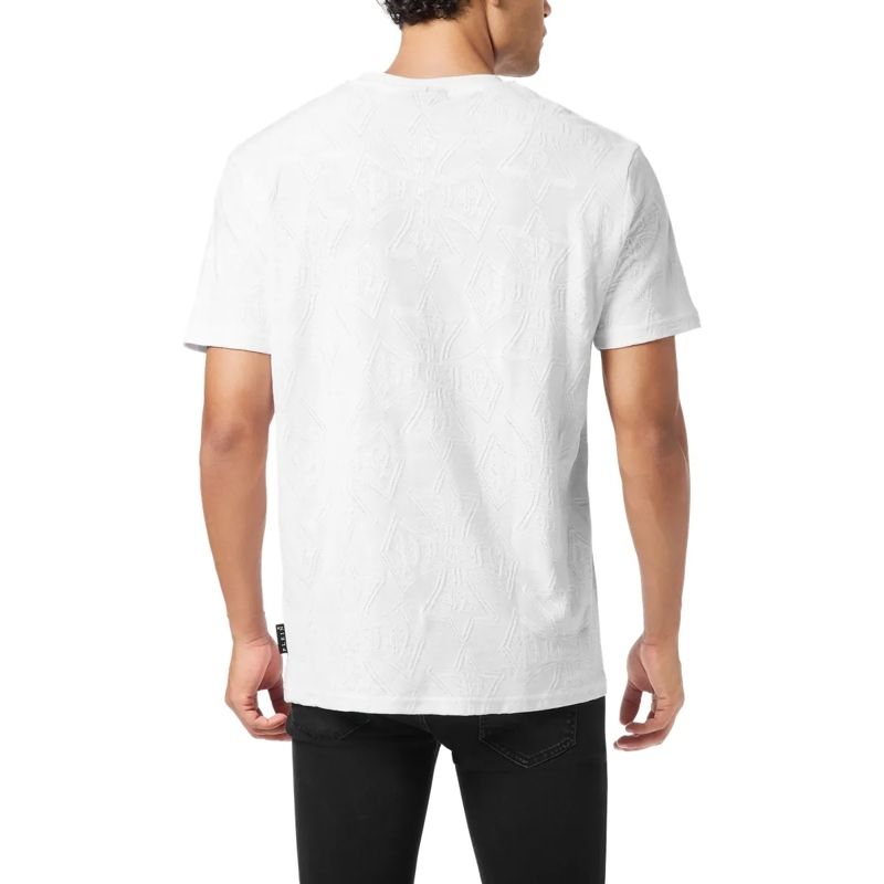 Philipp Plein T-Shirt T-Shirt Rundhalsausschnitt Ss Crest weiss(Image 2)