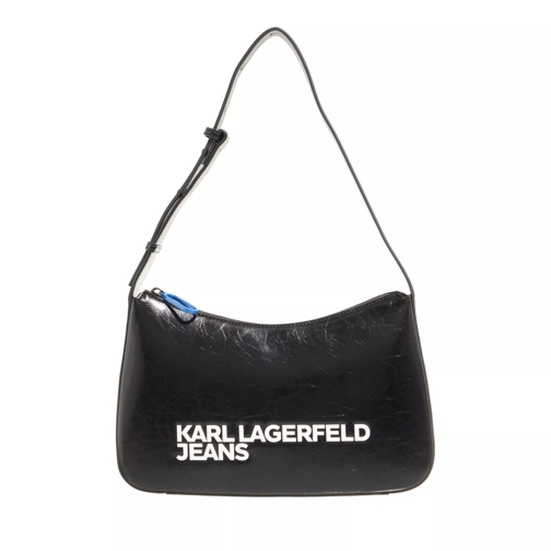 Karl Lagerfeld Jeans Essential Logo Shoulderbag Black Hobo Bag