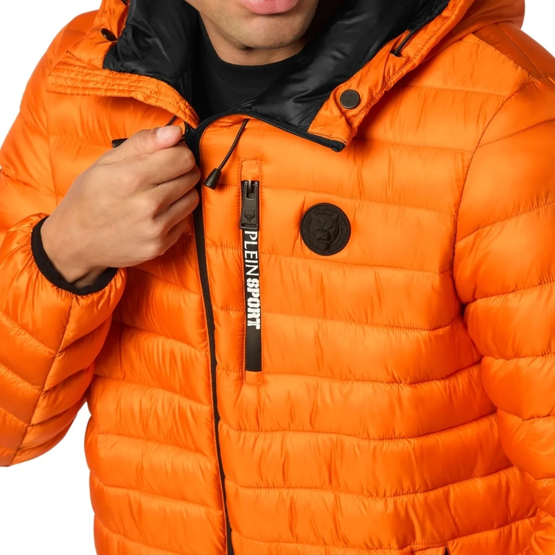 Plein Sport Lederjacke Jacke Tiger orange(Image 5)
